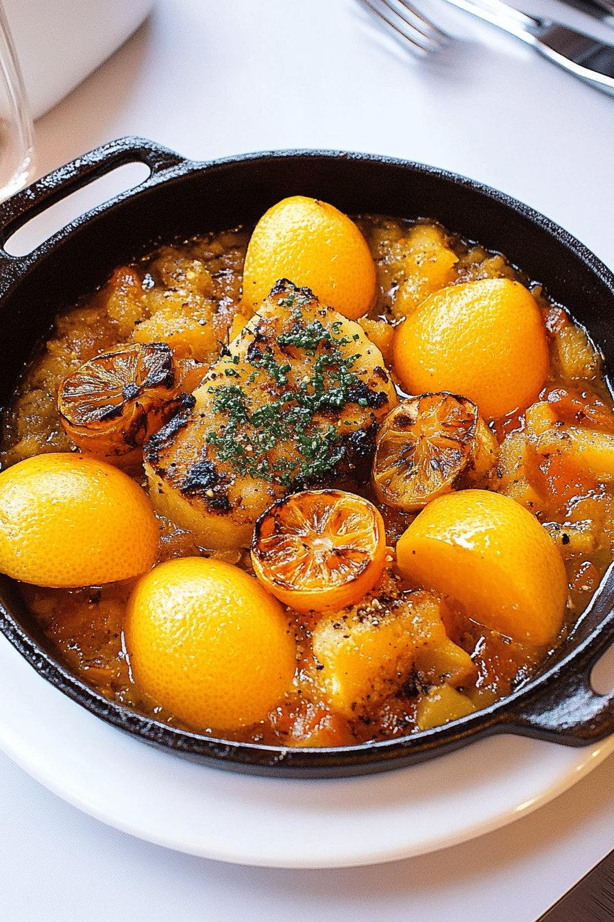 Lotte aux agrumes facile et délicieuse ingredients