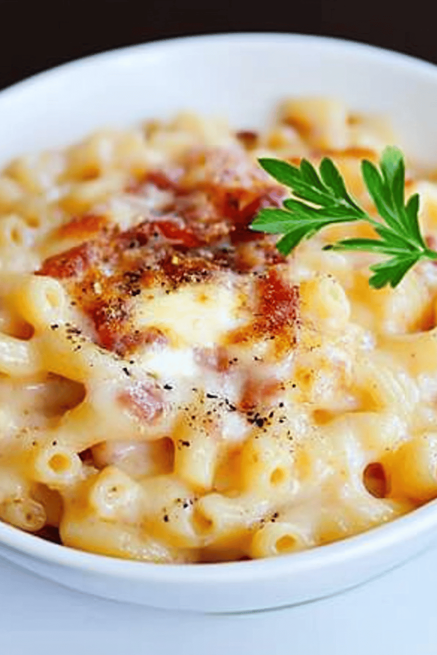 Macaronis au fromage et bacon Thermomix ingredients