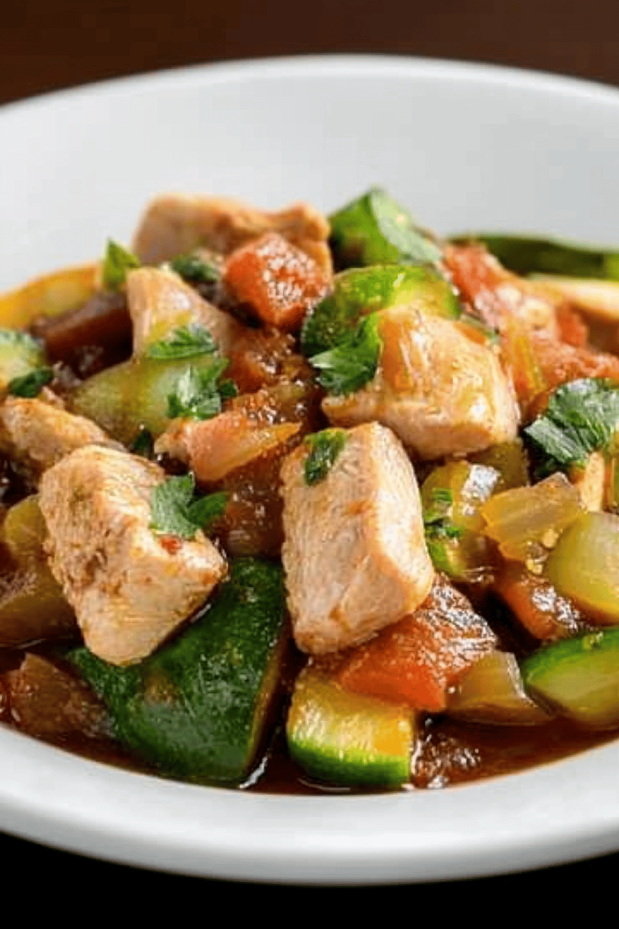 Mijoté de Poulet et Légumes Facile Final Dish Presentation