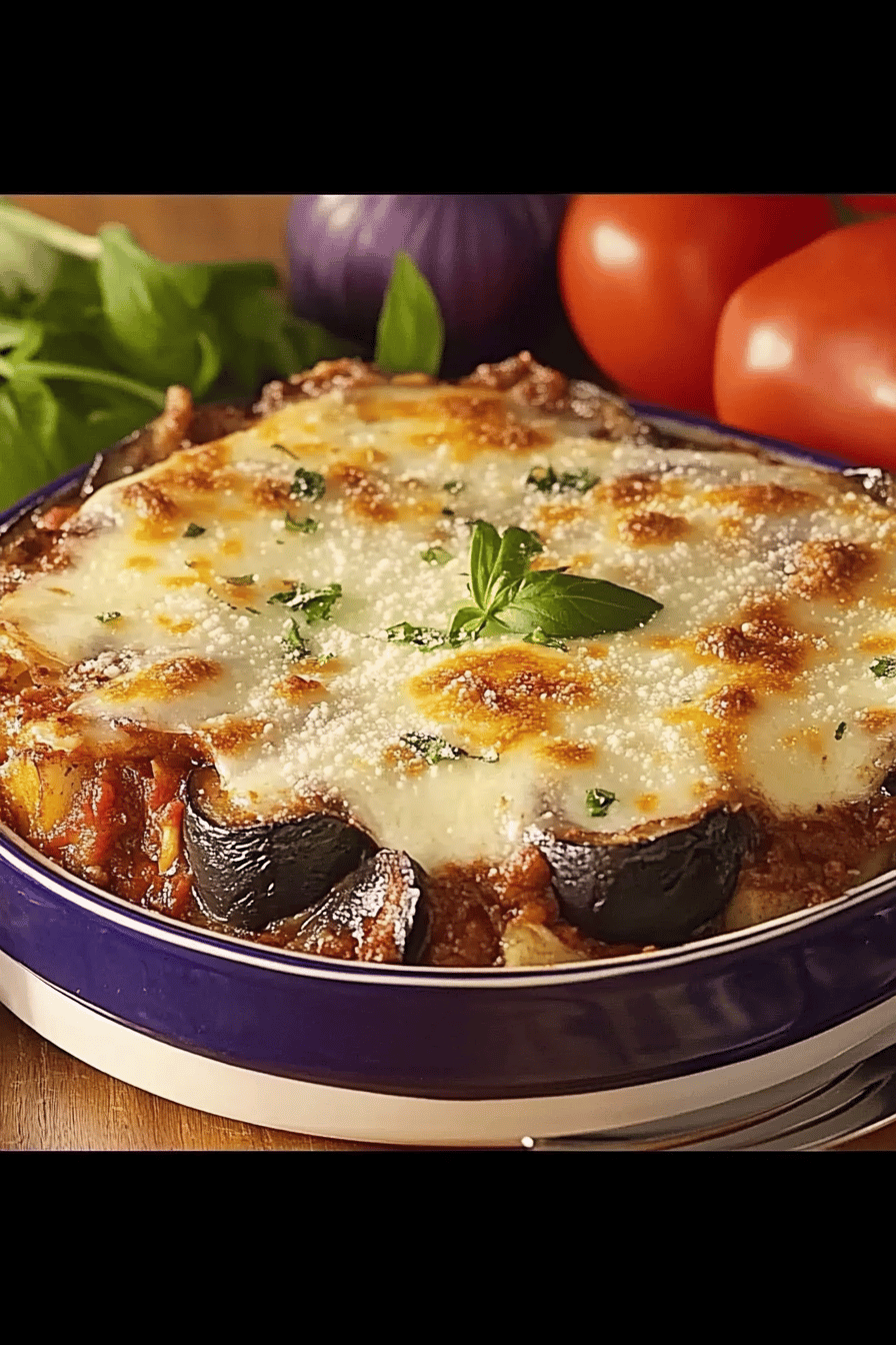 Moussaka Facile à Faire Final Dish Presentation