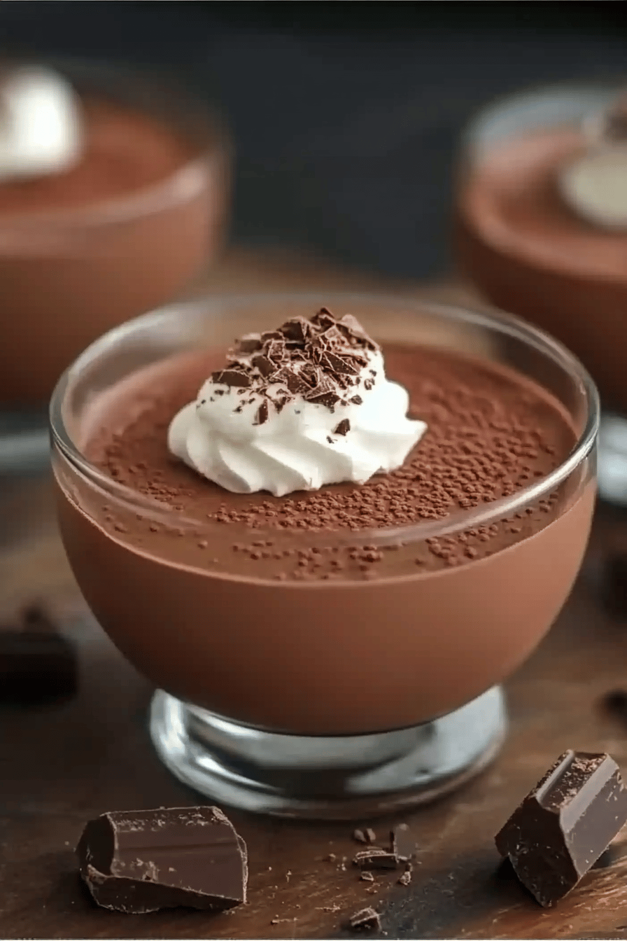 Mousse au Chocolat Facile au Thermomix ingredients