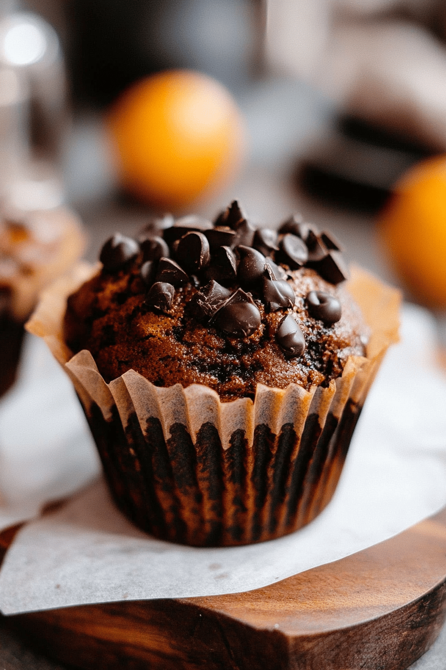Muffins Chocolat-Orange-Vanille Final Dish Presentation
