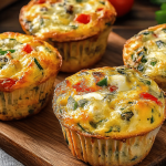 Muffins Légumes, Œuf et Chèvre Faciles