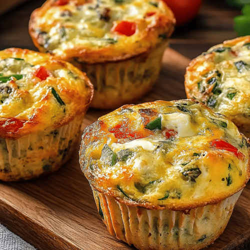 Muffins Légumes, Œuf et Chèvre Faciles