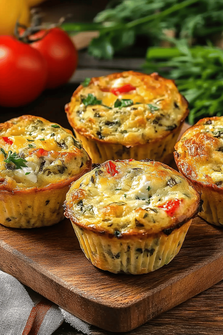 Muffins Légumes, Œuf et Chèvre Faciles ingredients