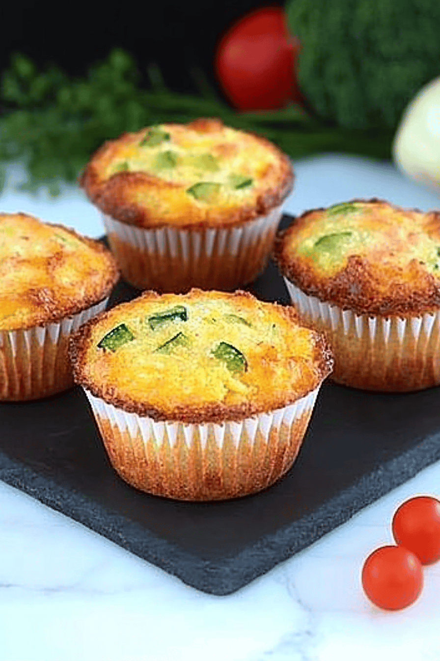 Muffins aux légumes faciles et délicieux Final Dish Presentation
