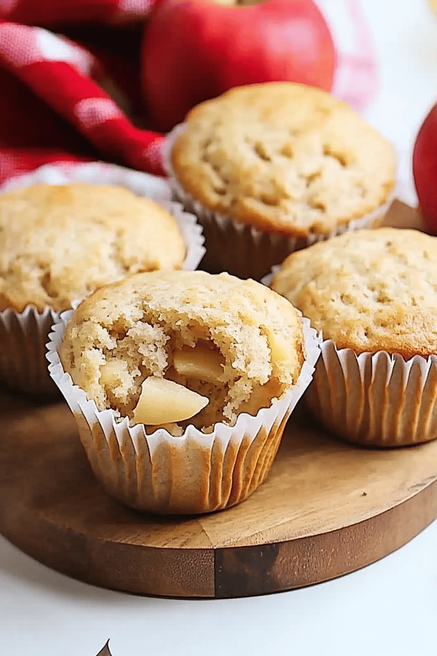 Muffins aux pommes faciles et délicieux Final Dish Presentation