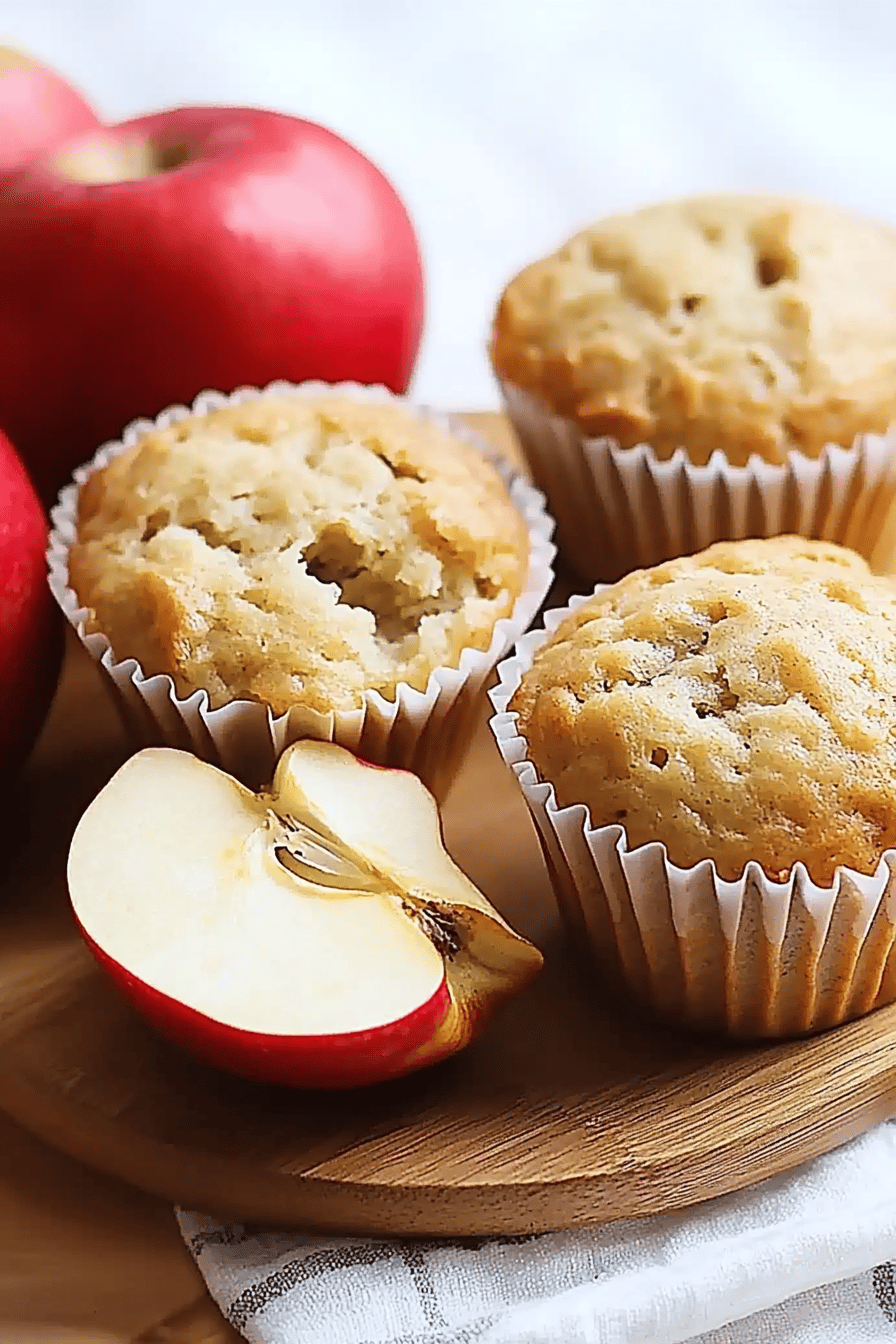 Muffins aux pommes faciles et délicieux Final Dish Presentation