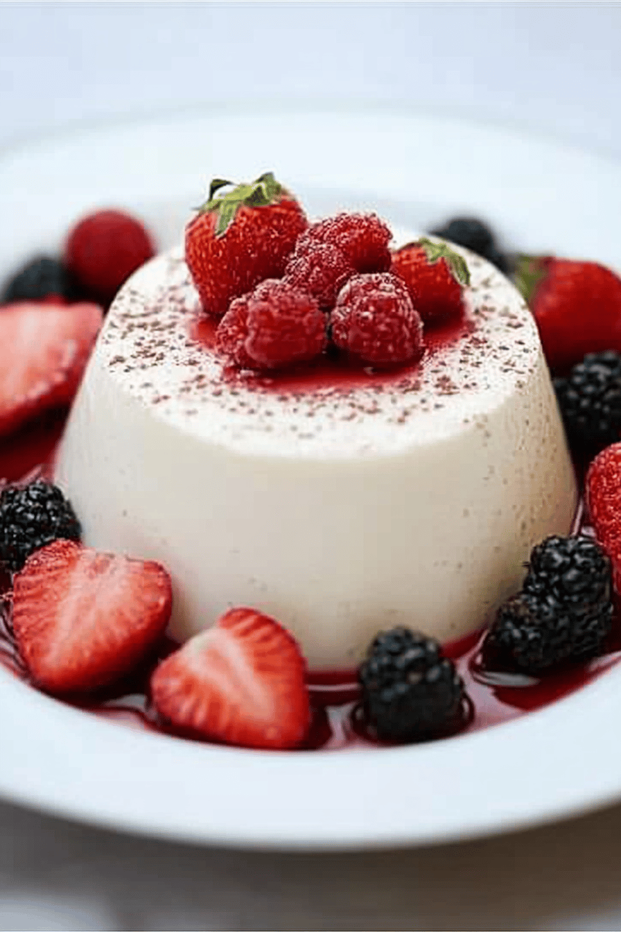 Panna Cotta au Lait de Soja Facile Final Dish Presentation