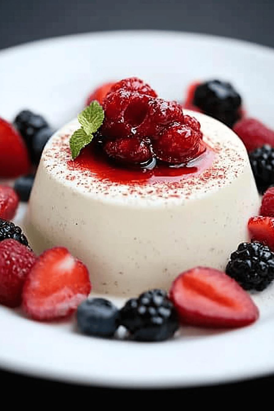 Panna Cotta au Lait de Soja Facile Final Dish Presentation