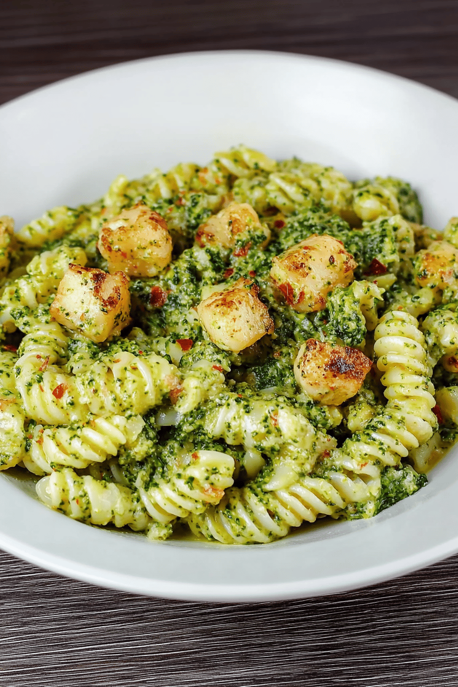 Pâtes Crème de Brocoli et Crevettes ingredients