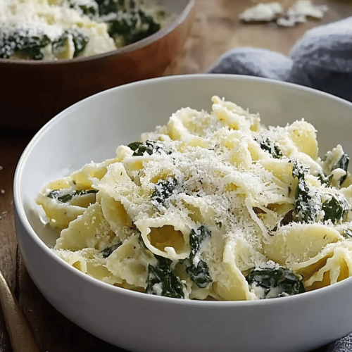 Pâtes à la Ricotta et Épinards Faciles