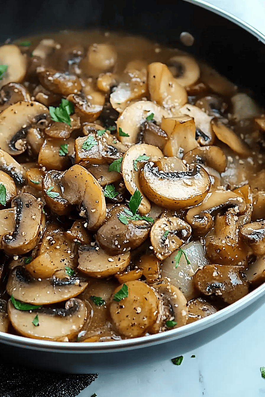 Poêlée de Champignons Facile et Délicieuse Final Dish Presentation
