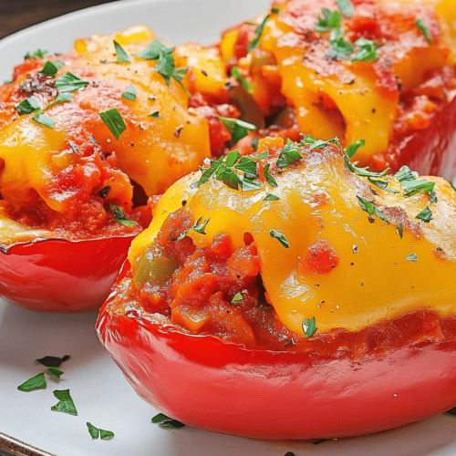 Poivrons Farcis au Chorizo Faciles et Gourmands