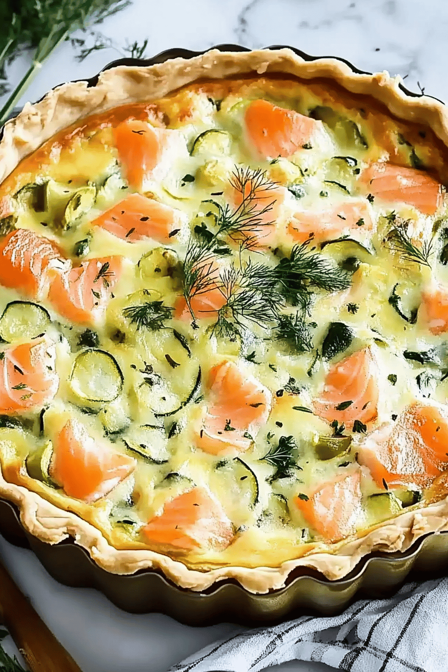 Quiche Courgettes et Saumon Facile ingredients