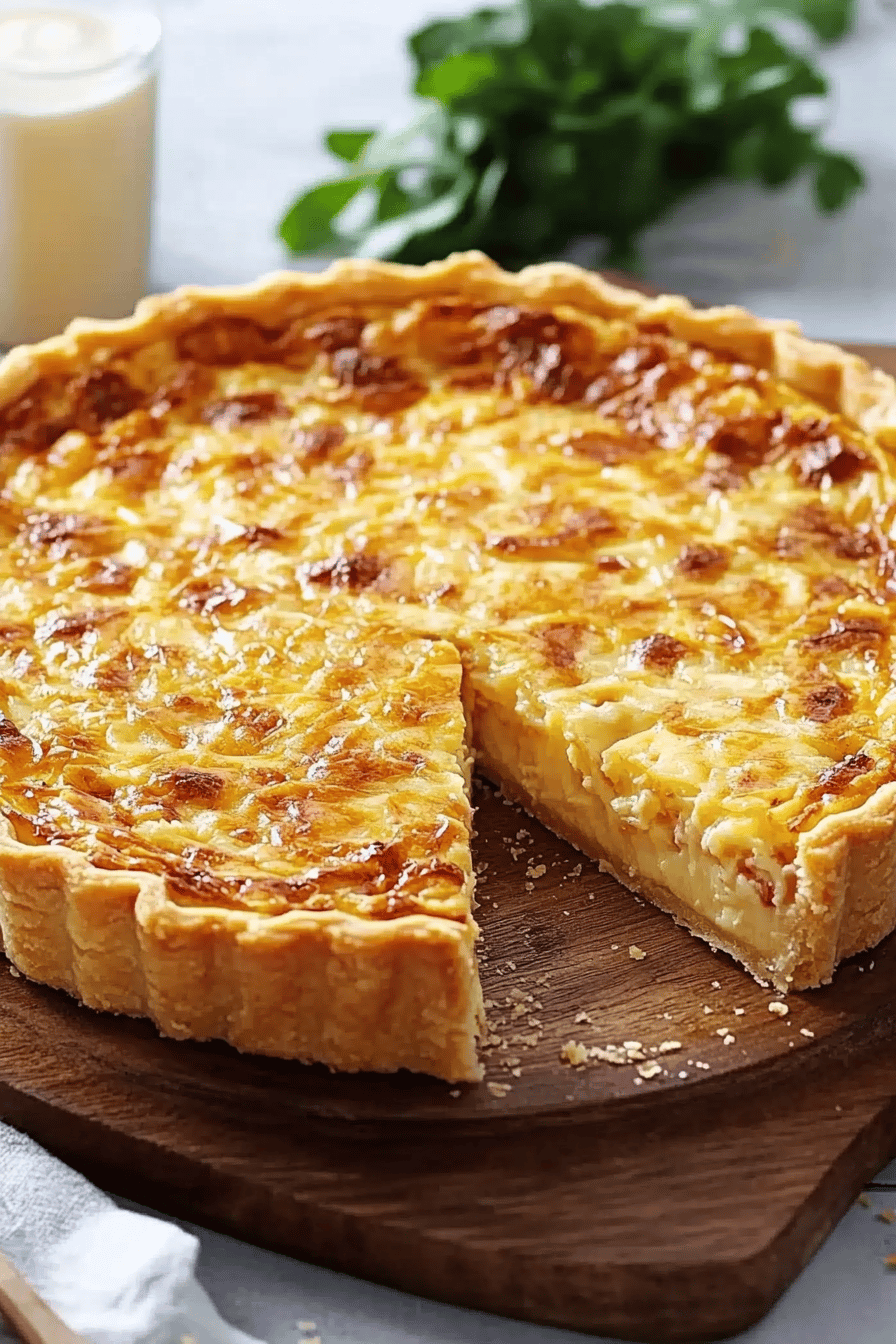 Quiche Lorraine légère et savoureuse Final Dish Presentation