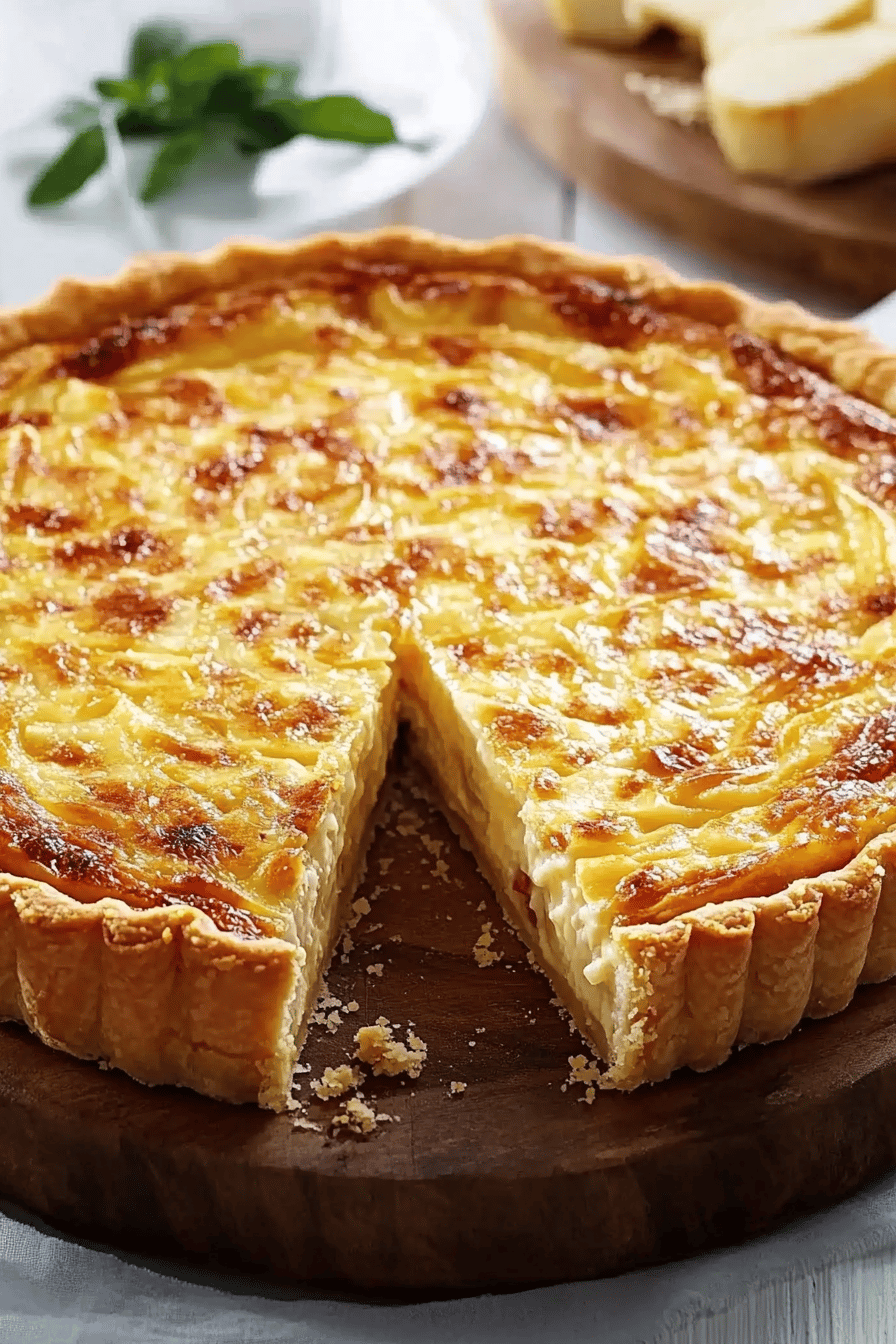 Quiche Lorraine légère et savoureuse Final Dish Presentation