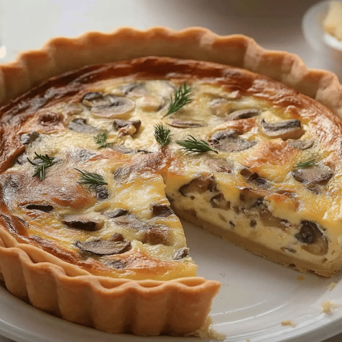 Quiche Thon-Champignons en < 30 min