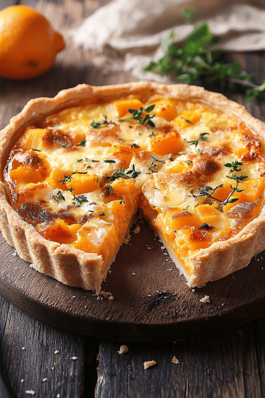 Quiche au potimarron gourmande et facile ingredients