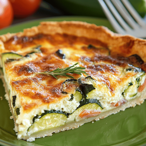 Quiche facile aux courgettes et thon