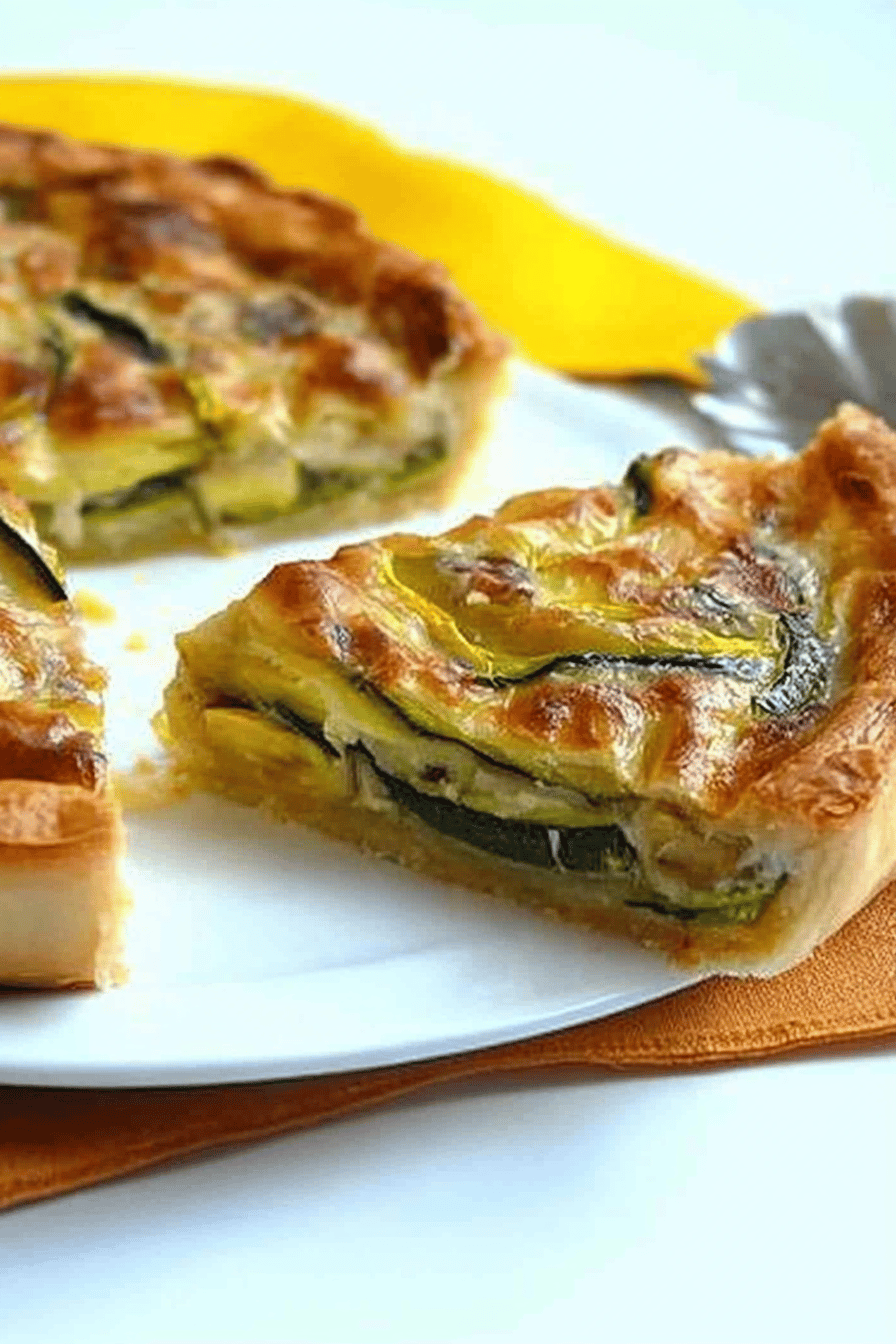 Quiche légère courgettes et thon Final Dish Presentation