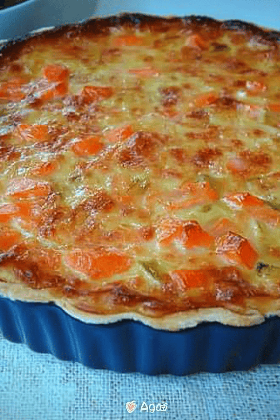 Quiche sans pâte au saumon et courgettes Final Dish Presentation
