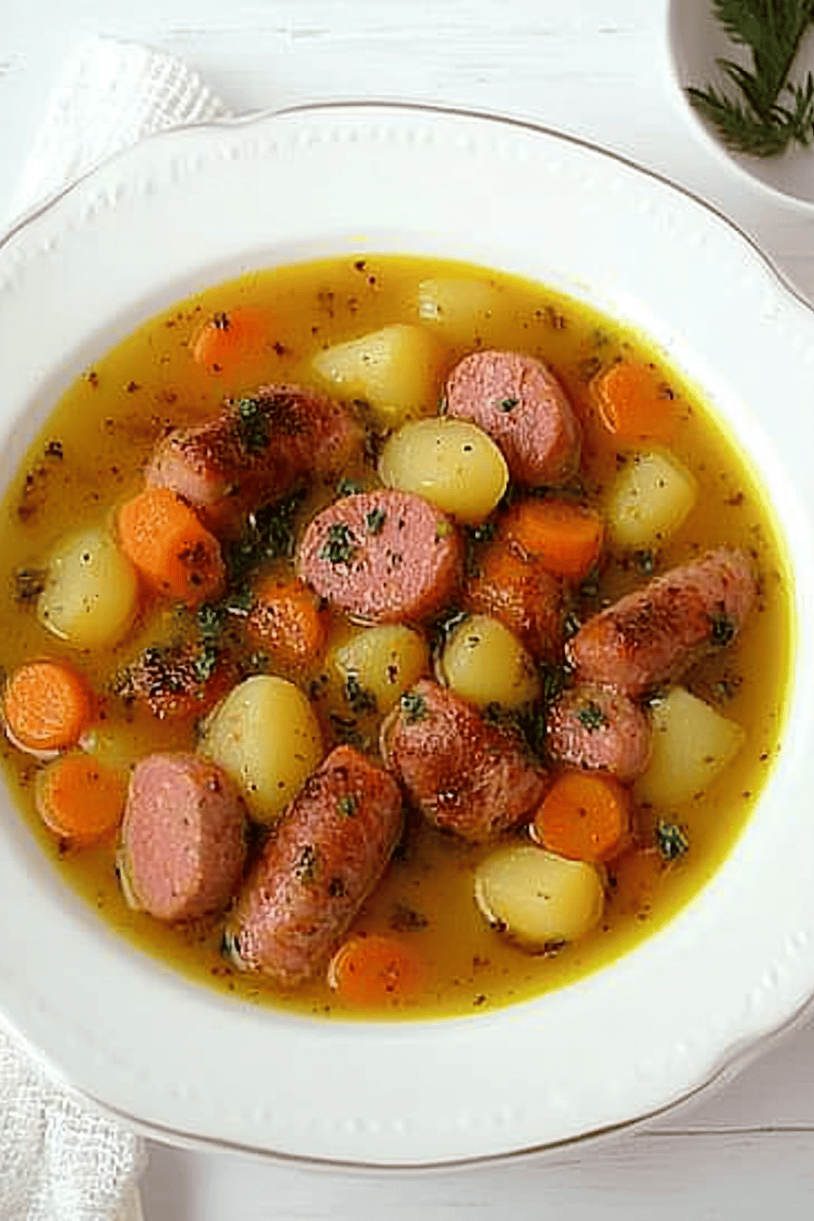 Ragoût de saucisses Thermomix facile et délicieux Final Dish Presentation