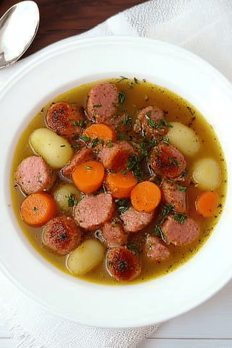 Ragoût de saucisses Thermomix facile et délicieux ingredients
