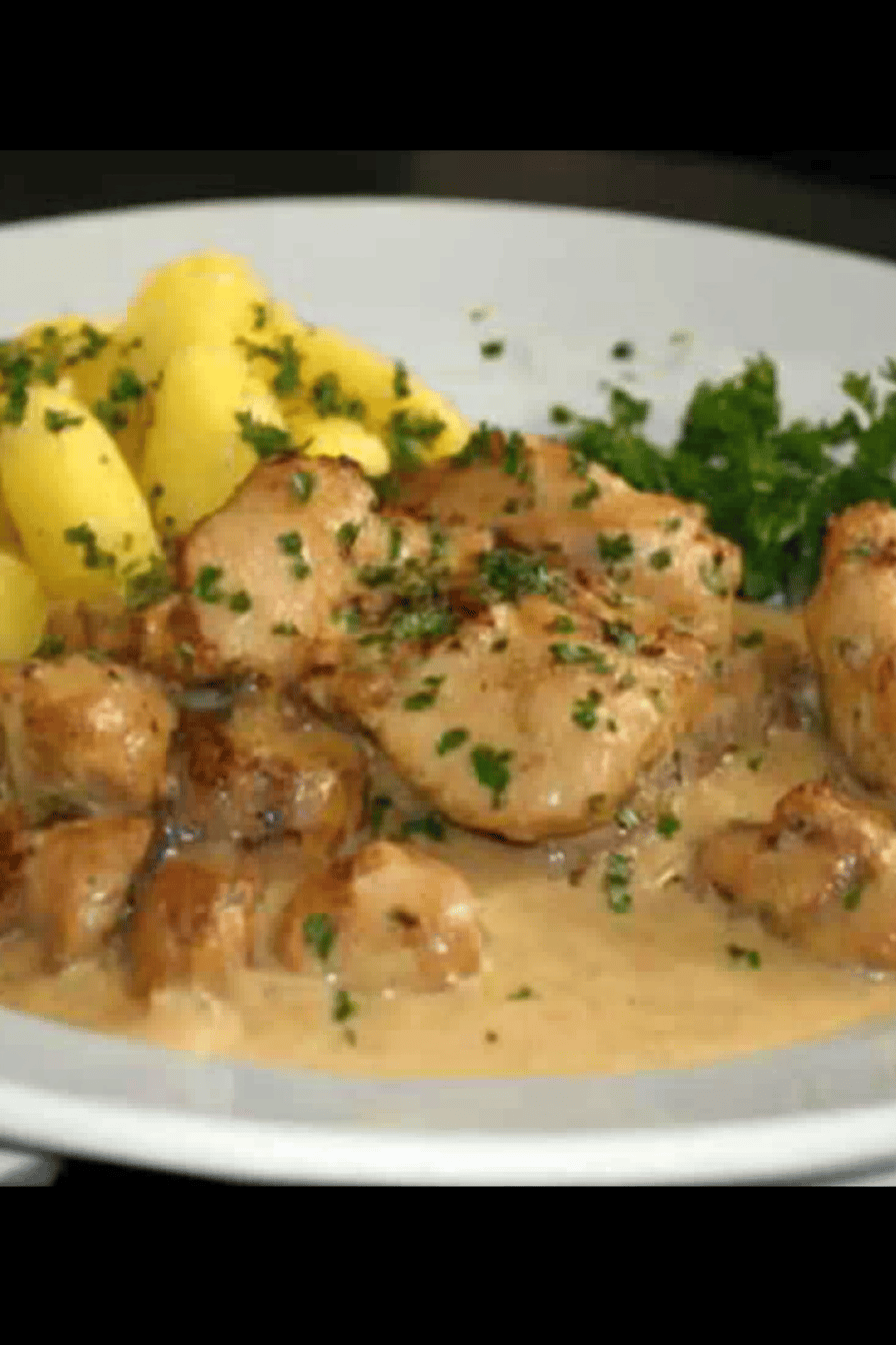Recette Poulet à la Moutarde Facile et Délicieux Final Dish Presentation