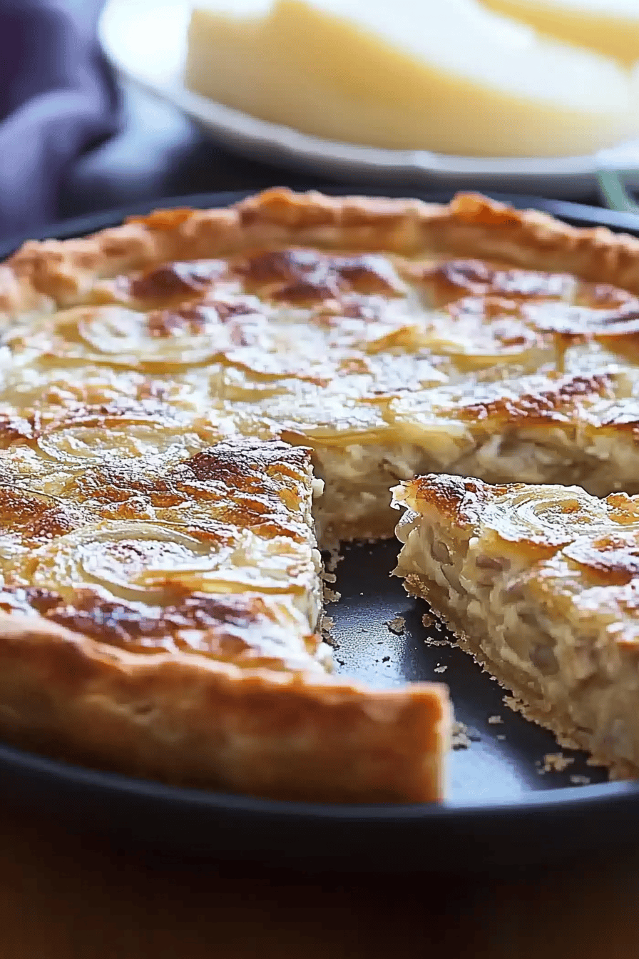 Recette Tarte aux Oignons et Béchamel au Thermomix ingredients