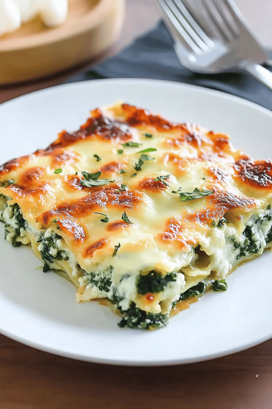 Recette de Lasagne aux Épinards et Chèvre Final Dish Presentation