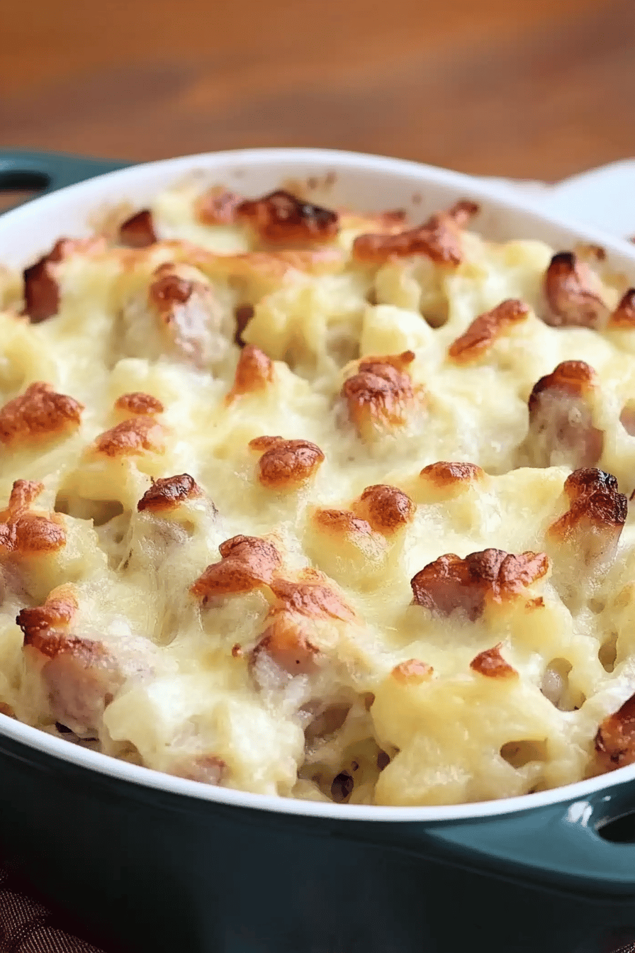 Recette facile : Gratin de chou-fleur et jambon Final Dish Presentation