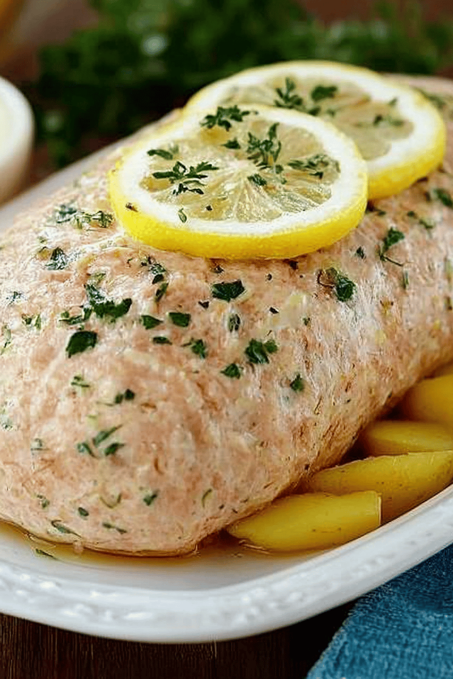 Recette facile: Pain froid thon et pommes de terre Final Dish Presentation