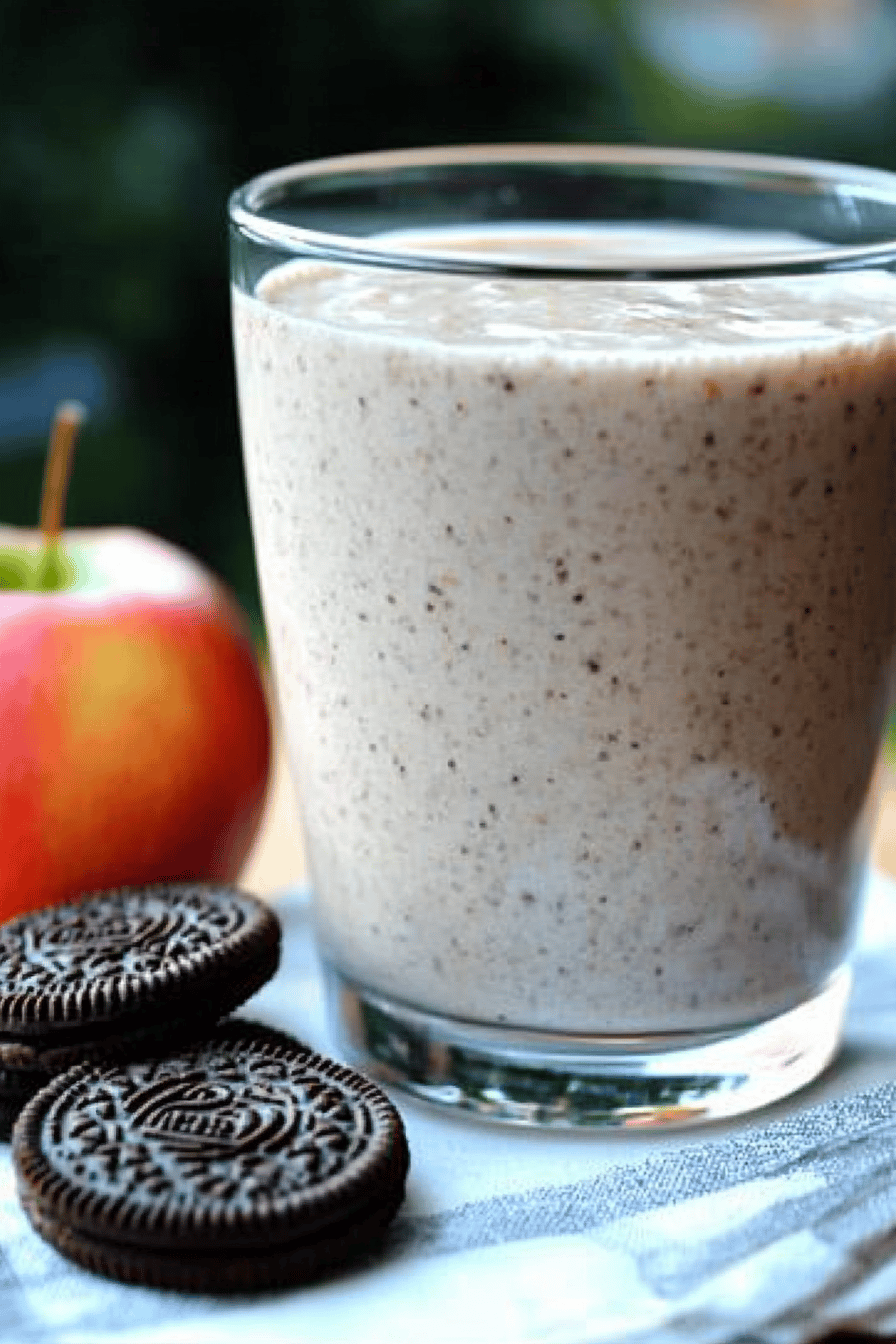 Recette facile de Milk-shake Oreo au Thermomix. Final Dish Presentation