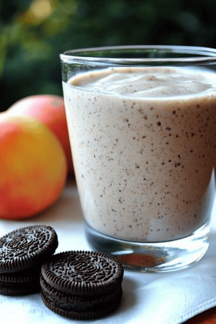 Recette facile de Milk-shake Oreo au Thermomix. Final Dish Presentation