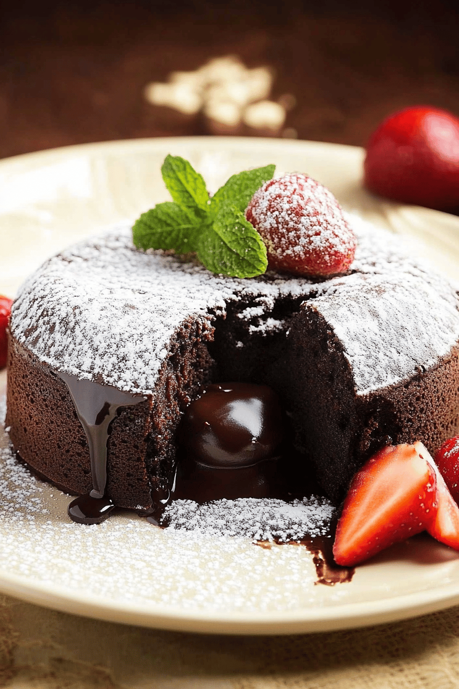 Recette facile de cake fondant au chocolat Final Dish Presentation