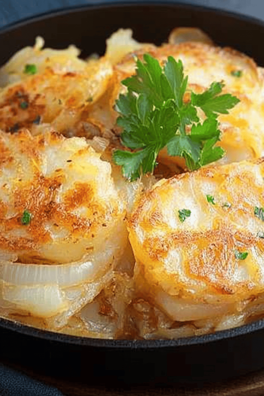 Recette facile de pommes de terre à la lyonnaise Final Dish Presentation