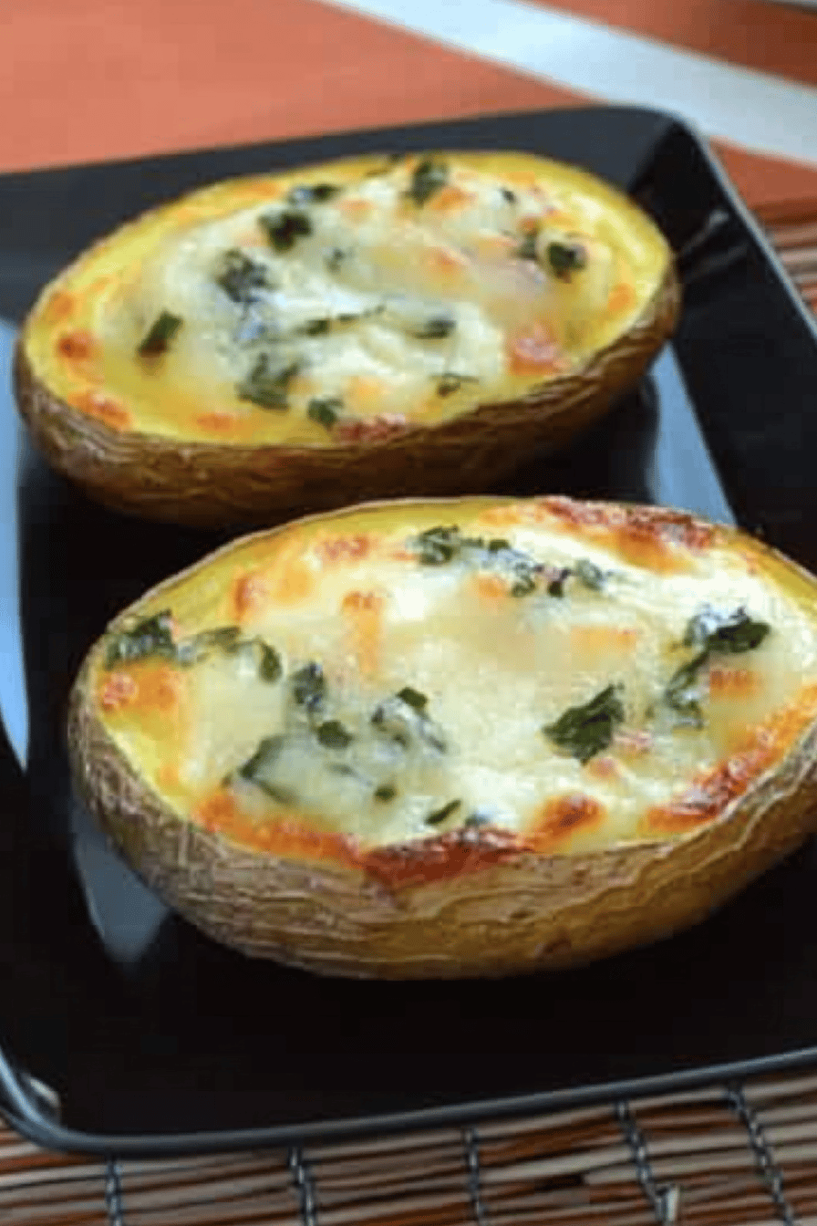 Recette facile de pommes de terre farcies au four Final Dish Presentation