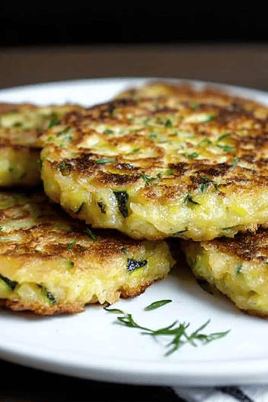 Röstis aux courgettes facile et savoureux Final Dish Presentation