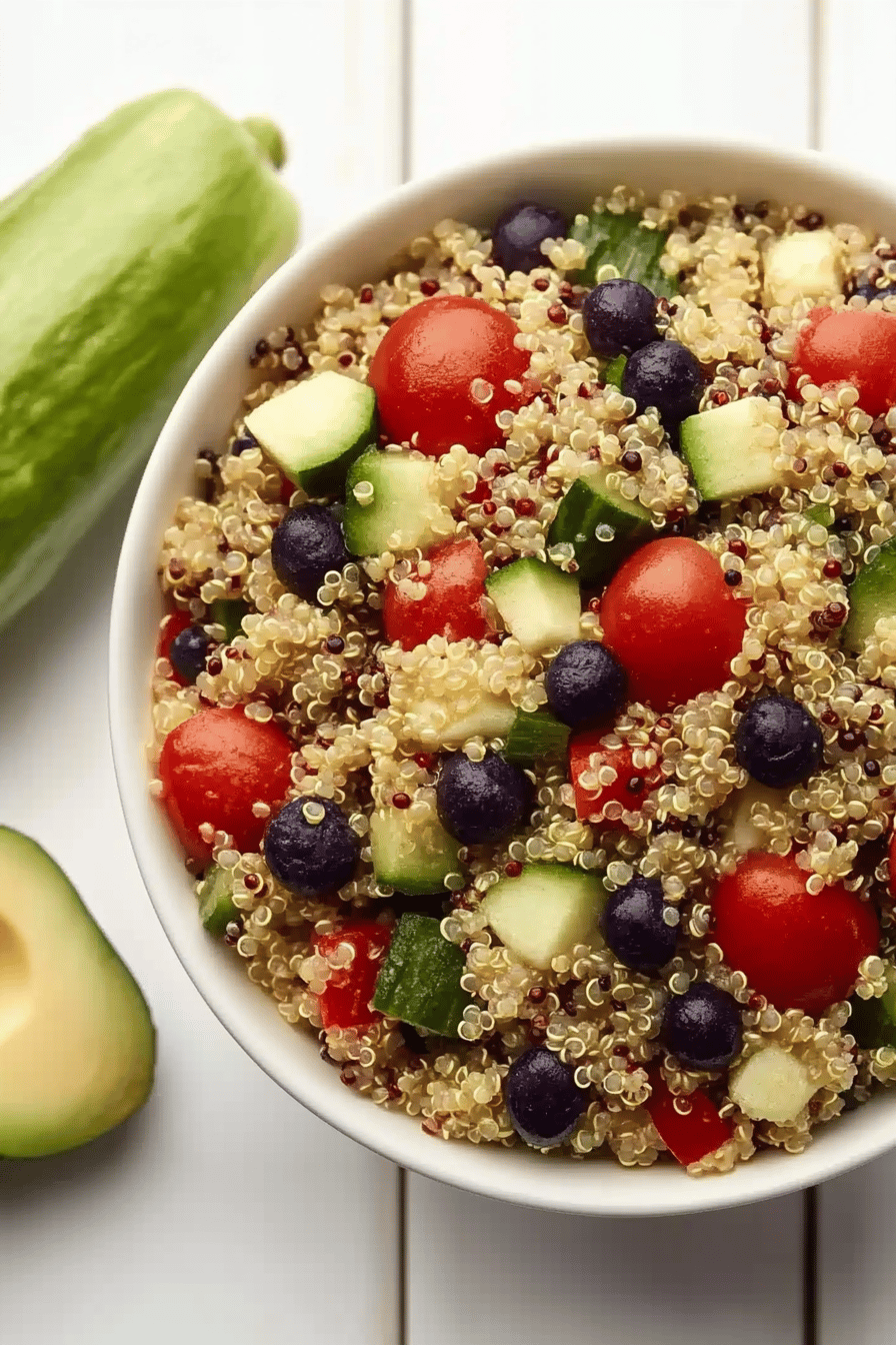 Salade Quinoa Saine et Facile Final Dish Presentation