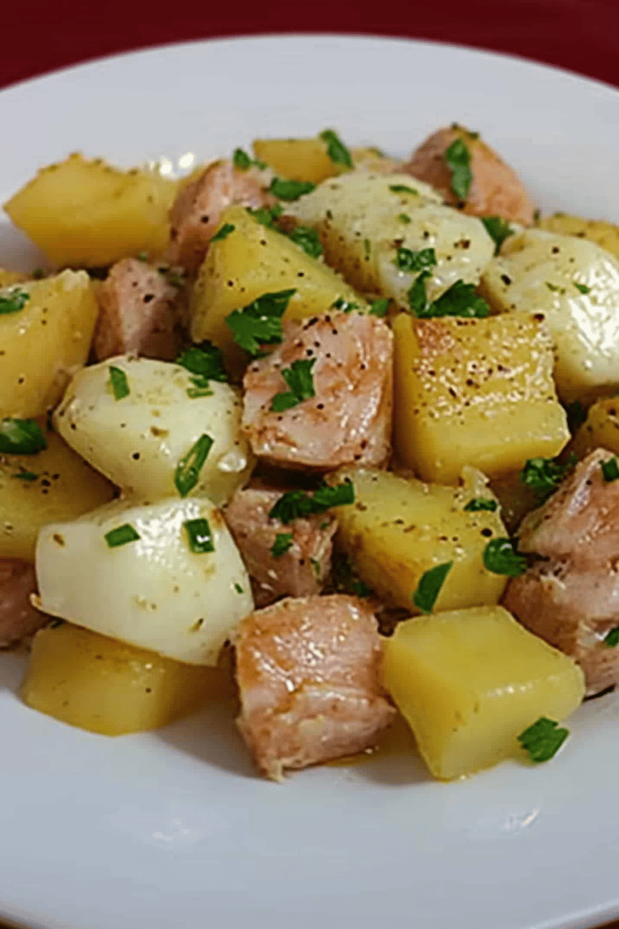 Salade de Pommes de Terre au Thon et Œufs Final Dish Presentation