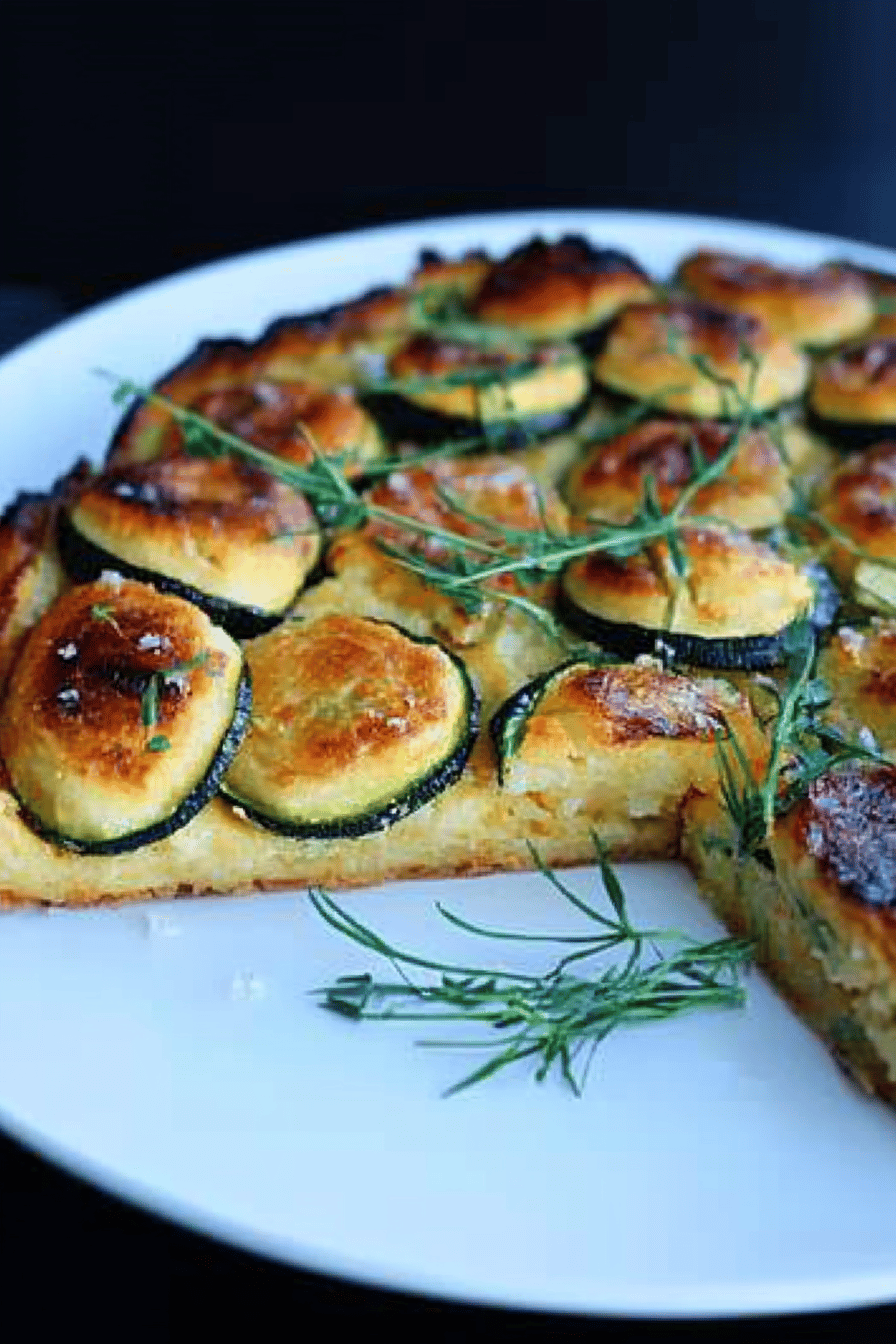 Tarte à la Polenta et Courgettes: Recette Simple et Savoureuse Final Dish Presentation
