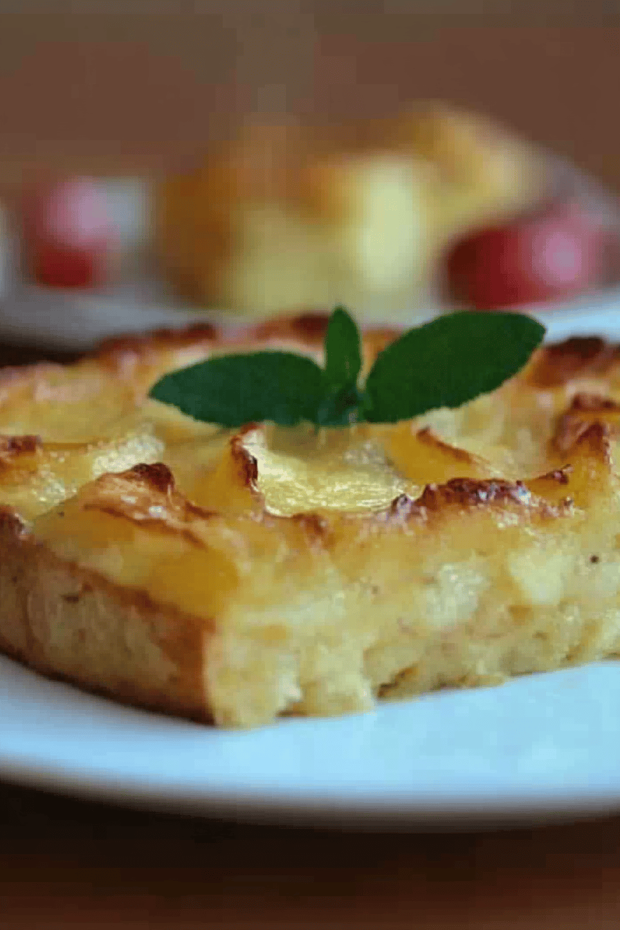 Tarte aux pommes facile sans pâte Final Dish Presentation