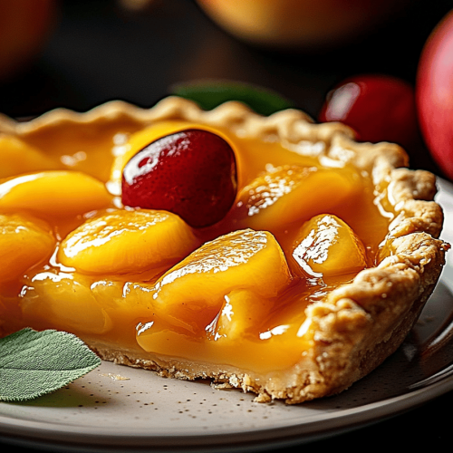 Tarte briochée aux pêches rapide et savoureuse