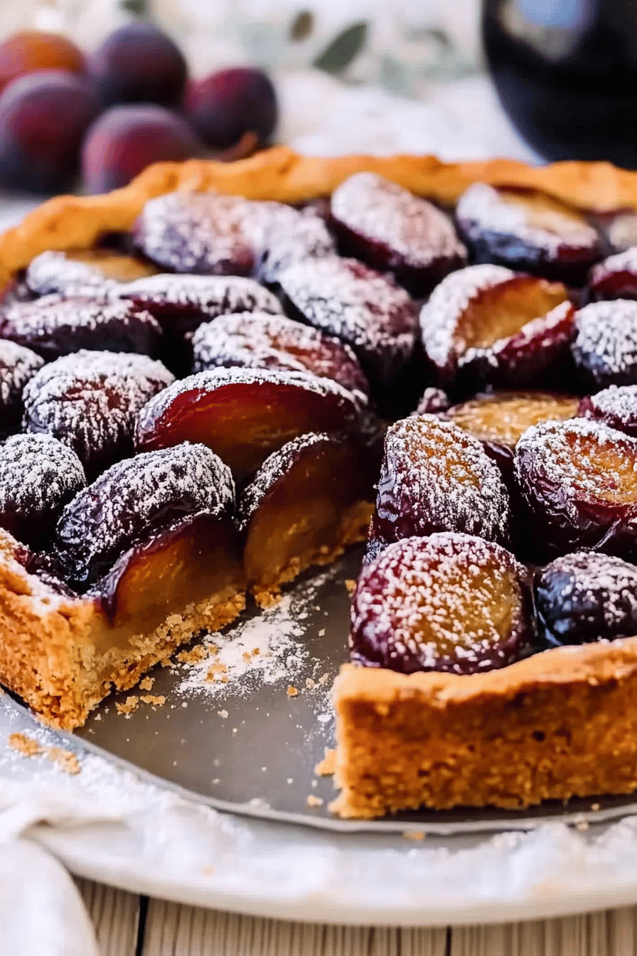 Tarte briochée aux prunes facile ingredients