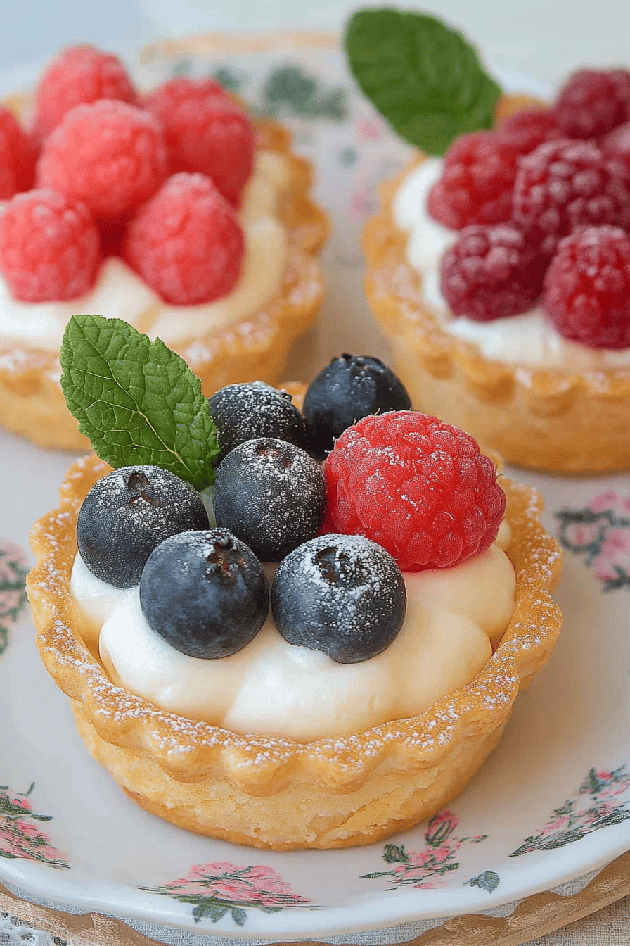 Tartelettes Crème et Fruits Faciles Final Dish Presentation