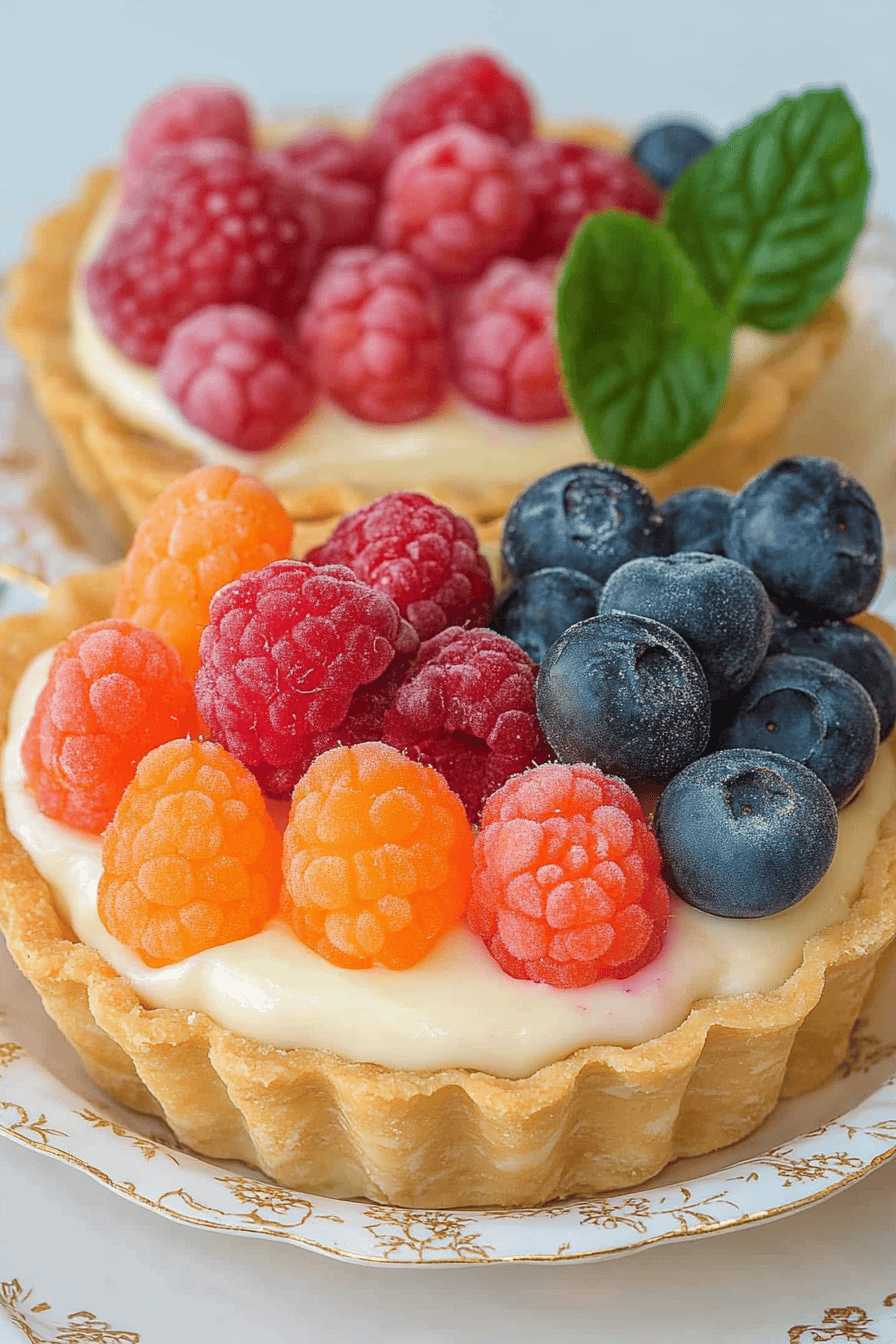 Tartelettes Crème et Fruits Faciles ingredients