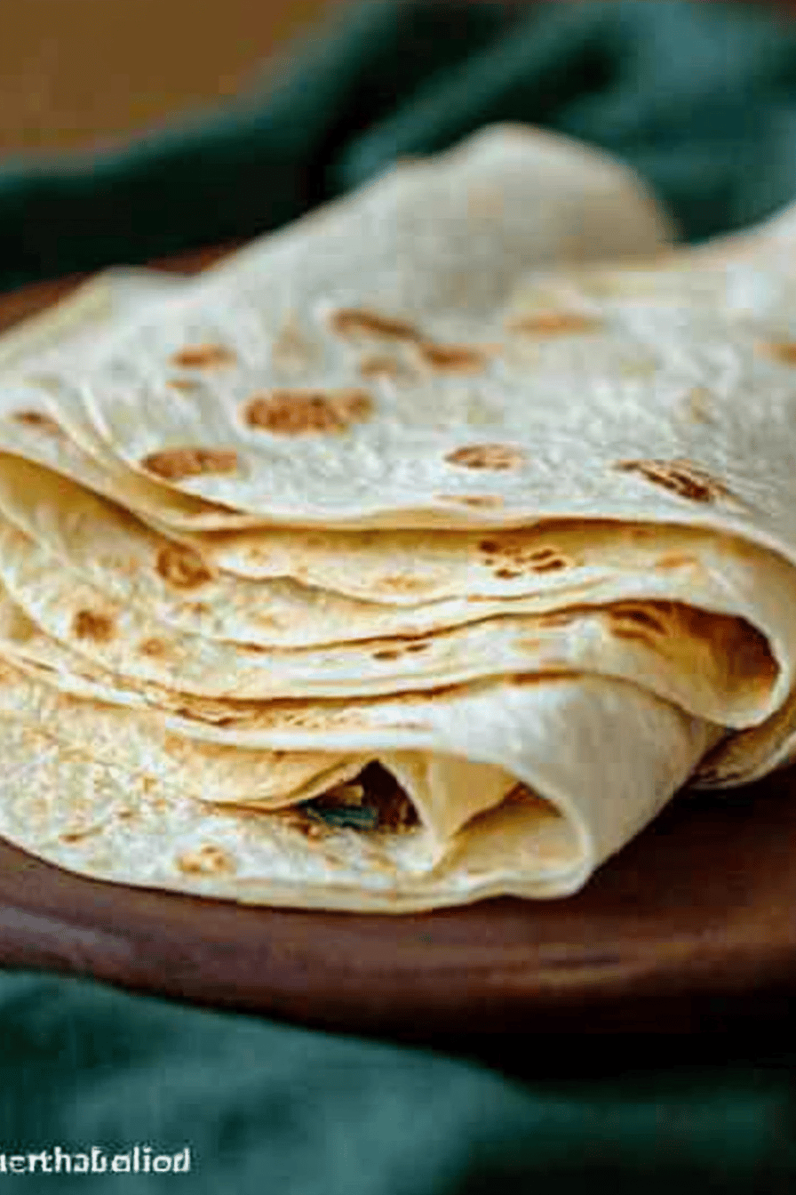 Titre court: Recette Thermomix: Galettes Wraps Faciles et Délicieuses Final Dish Presentation