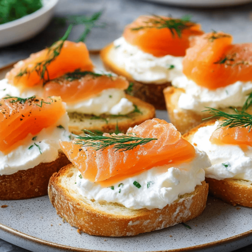 Toasts au saumon fumé et mascarpone