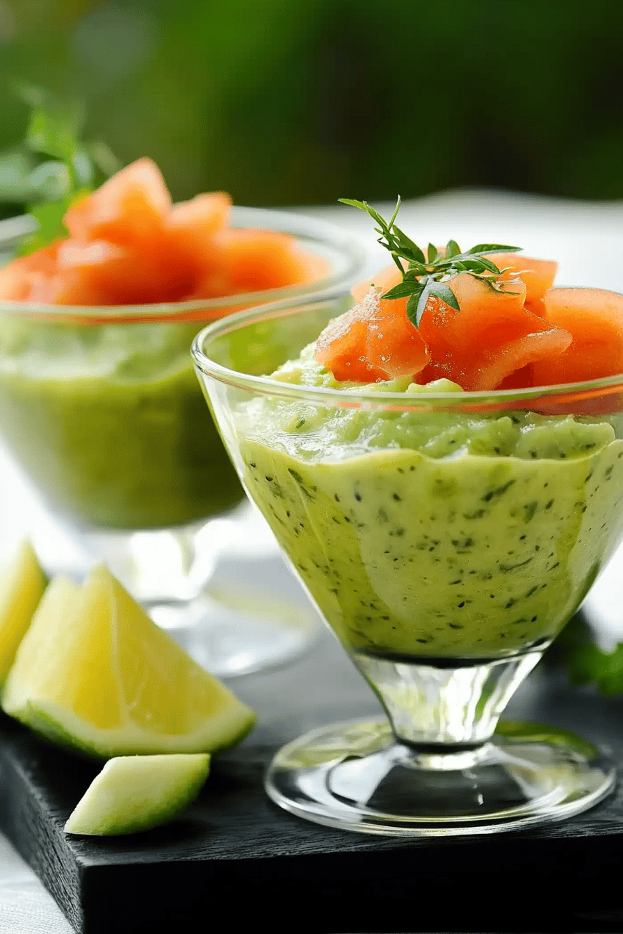 Verrines avocat-saumon délicieuses ingredients
